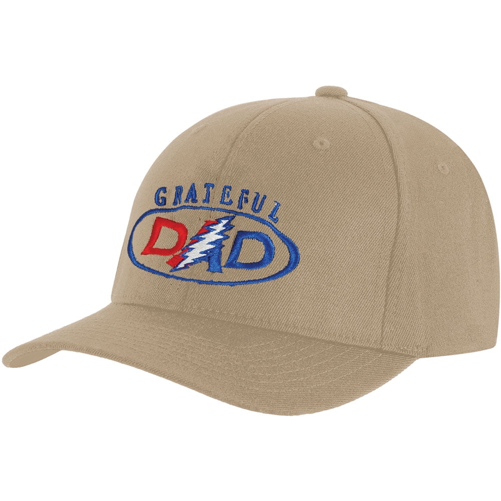 Grateful Dead Men's Grateful Dad Baseball Cap Adjustable Beige