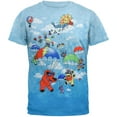 thumbnail image 1 of Grateful Dead Men's Parachuting Bears Tie Dye Short Sleeve T Shirt, 1 of 2