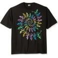 thumbnail image 1 of Grateful Dead Men's Spiral Skeletons T-shirt X-Large Black, 1 of 2