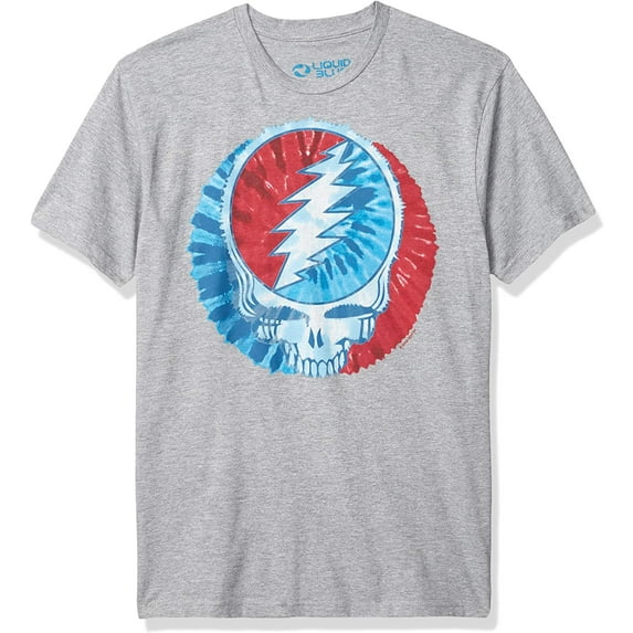 Grateful Dead Men's Steal Your Dye Slim Fit T-shirt Medium Heather