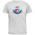 thumbnail image 1 of Grateful Dead Men's Steal Your Face Owl Heather Soft Adult Short Sleeve T Shirt, 1 of 1