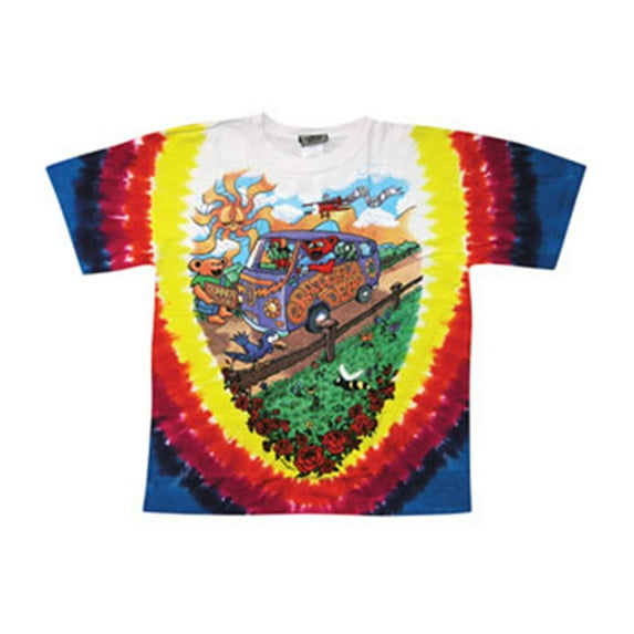 Grateful Dead Men's Summer Tour Bus Tie Dye T-shirt XX-Large Multi