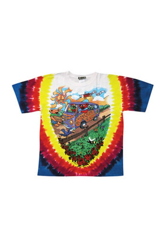 Men's Summer Tour Bus Tie Dye T-shirt XX-Large Multi