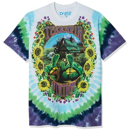 Grateful Dead Men's Terrapin Station Tie Dye T-shirt Medium Rainbow