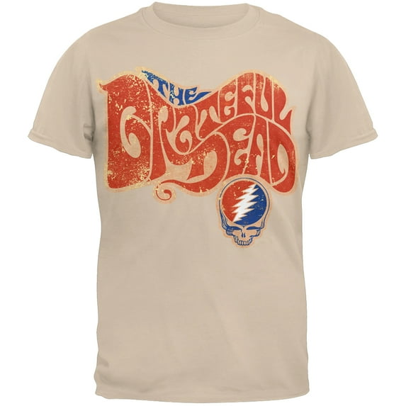 Grateful Dead Men's The Grateful Dead T-shirt Medium Tan