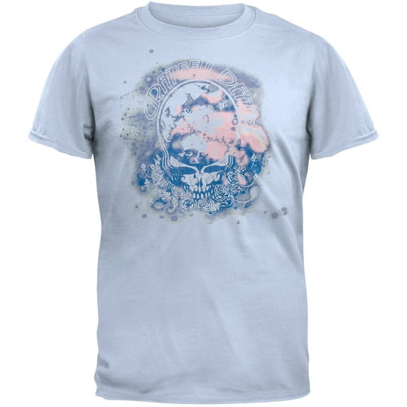 Grateful Dead Men's Watercolor Raw Edge Short Sleeve T Shirt