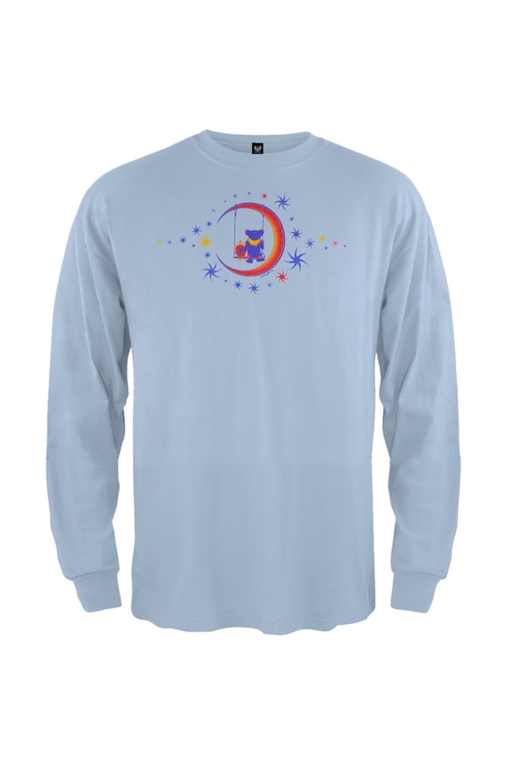- Moon Swing Light Blue Youth Long Sleeve T-Shirt - Youth Medium