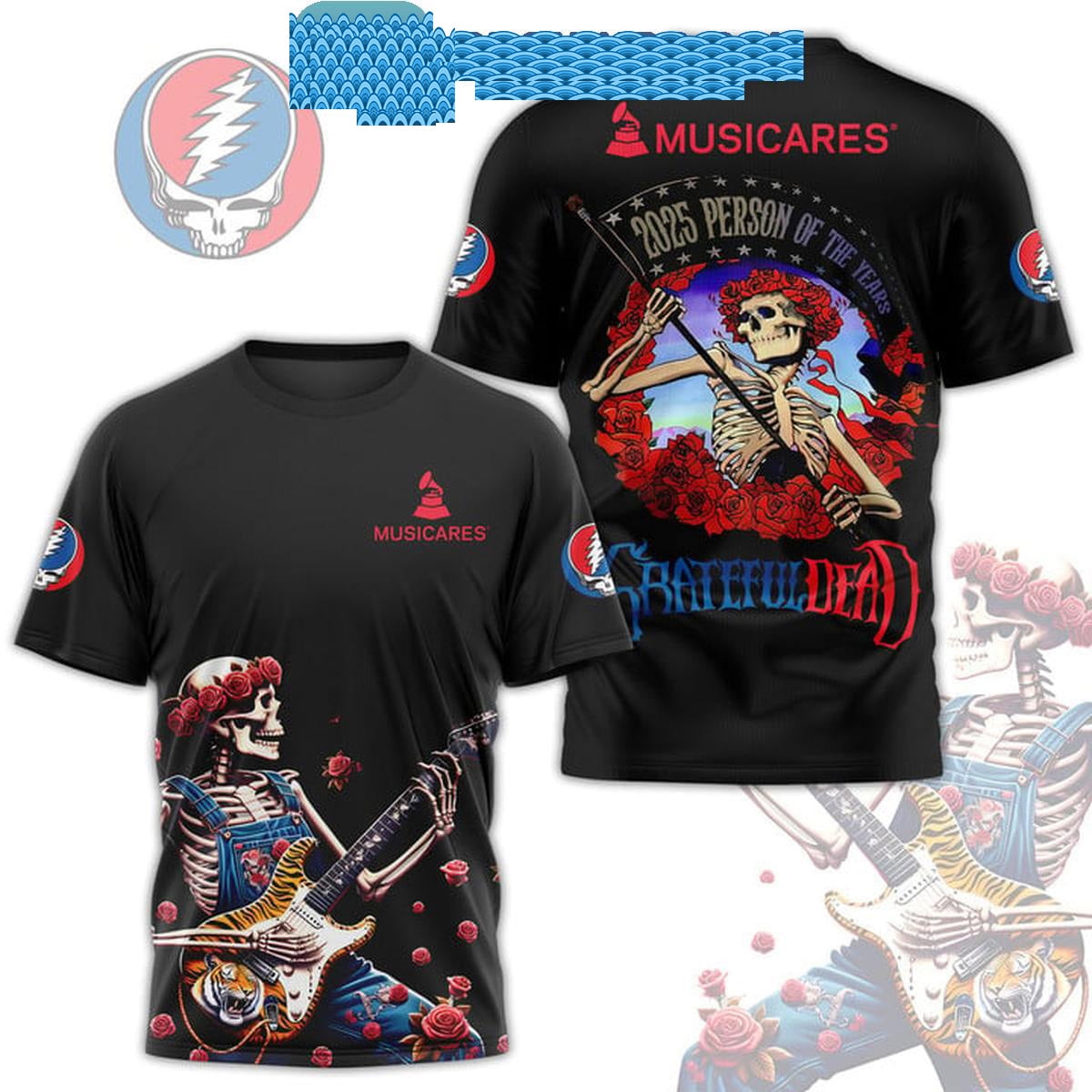 Grateful Dead Musicares 2025 Person Of The Year Black Version Hoodie T