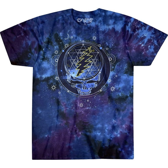 Grateful Dead Mystical Stealie Celestial Tie-Dye Adult T-Shirt