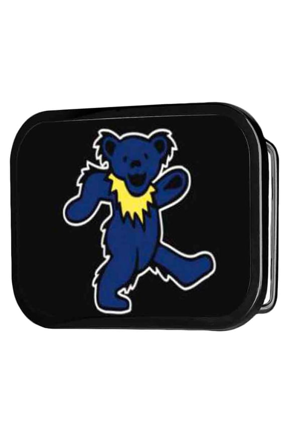 Grateful Dead Psychedelic Rock Band Blue Dancing Bear Rockstar Belt Buckle