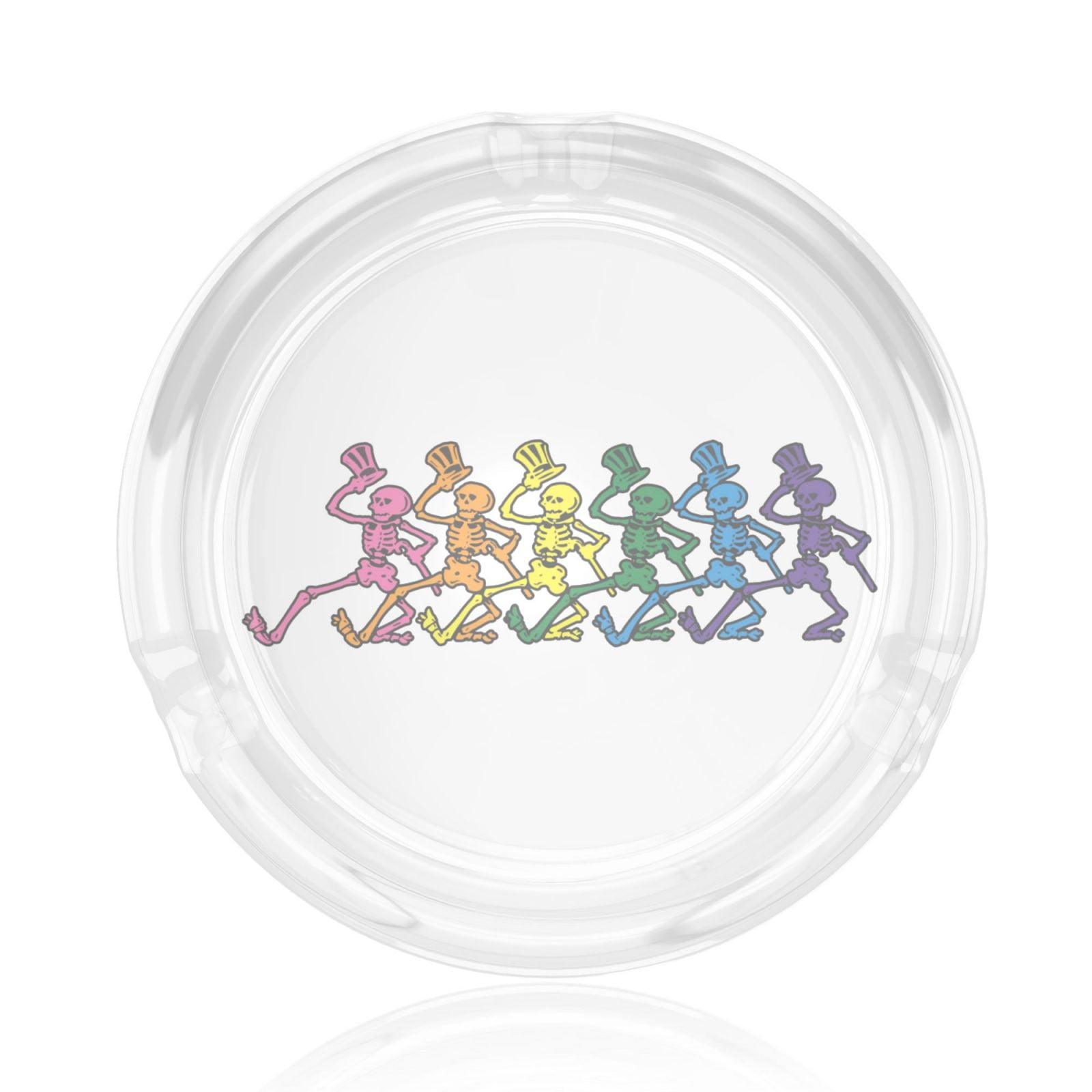 Grateful Dead Round Glass Ashtray 3d Printing For Indoor And Outdoor