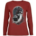 thumbnail image 1 of Grateful Dead - Sleigh Juniors Garnet Long Sleeve T-Shirt - Small, 1 of 1