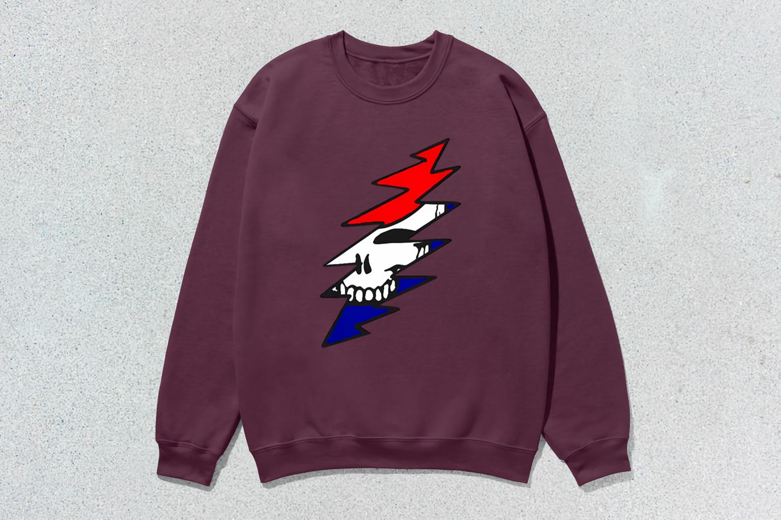 Grateful Ducks jersey with Steal Your Face logo