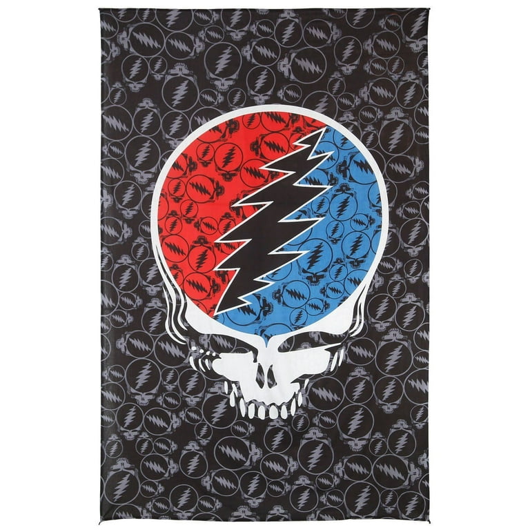 Grateful Dead Steal Your Face Tapestry Wall Hanging Tablecloth Beach Sheet  Huge 52x80 Inches 