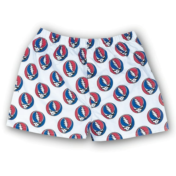 Grateful Dead - Steal Your Face White Boxers - Small
