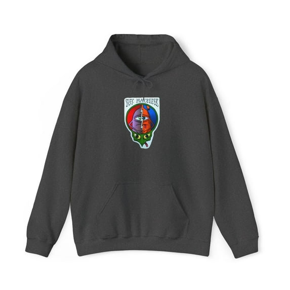 Grateful Dead Style Toy Machine Skateboard 2000s Vintage Classic Hoodie Print - 2XL / Dark Heather