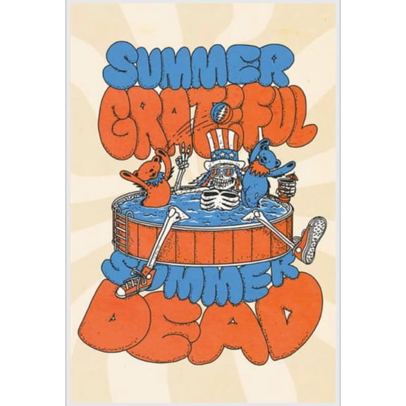 Grateful Dead Summer Dead Poster 24.5" x 36.5" - Laminated