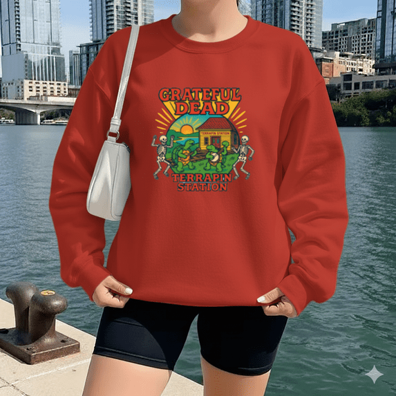 Grateful Dead Terrapin Station Vintage Music Album Tribute Sweatshirt up to size 5XL
