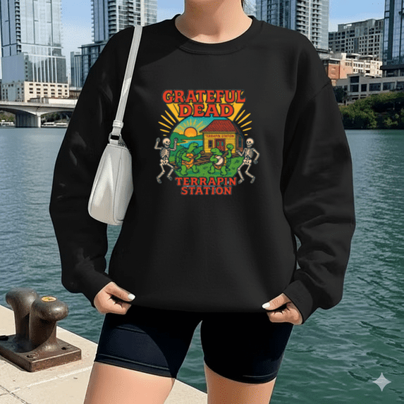 Grateful Dead Terrapin Station Vintage Music Album Tribute Sweatshirt up to size 5XL