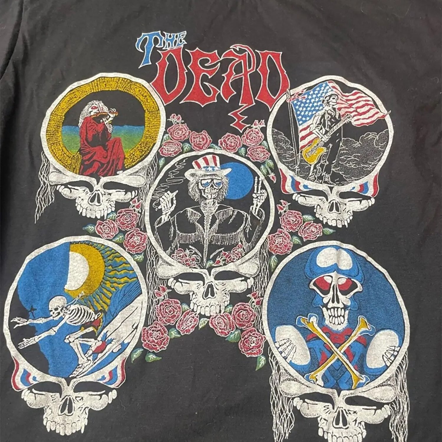 Grateful Dead The Dead Tee T Shirt Vintage Band Concert Tour 1980