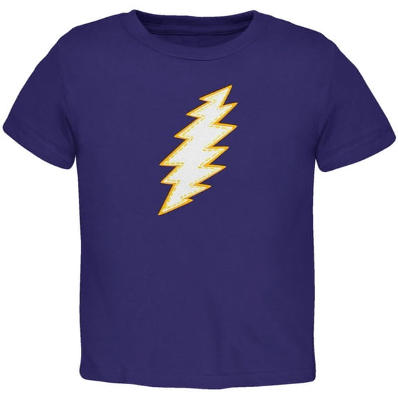 Grateful Dead Toddler Boy Purple Bolt Short Sleeve T Shirt