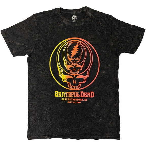 Grateful Dead Unisex T-Shirt: Concentric Skulls (Wash Collection) (Large)
