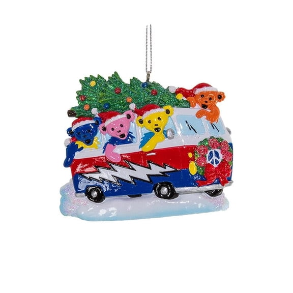 Kurt Adler Grateful Dead Van Christmas Ornament Resin