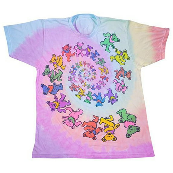 Grateful Dead - Vintage Spiral Bears Mens T Shirt