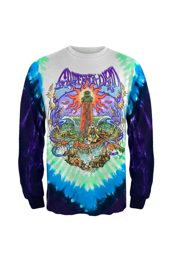 Grateful Dead - Watch Tower Tie Dye Long Sleeve T-Shirt - Medium