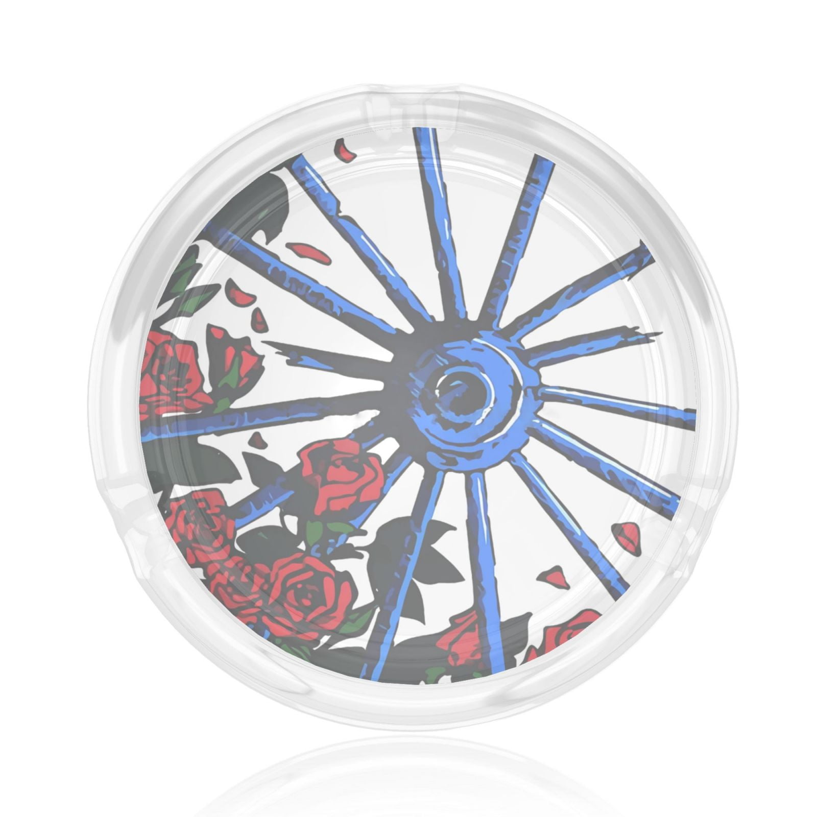 Grateful Dead Wheel Round Glass Ashtray 3d Printing For Indoor And