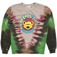 thumbnail image 1 of Grateful Dead Women's Forever Bear Tie Dye Crewneck Sweatshirt in Green/Brown (Large, Green/Brown Tie Dye), 1 of 2