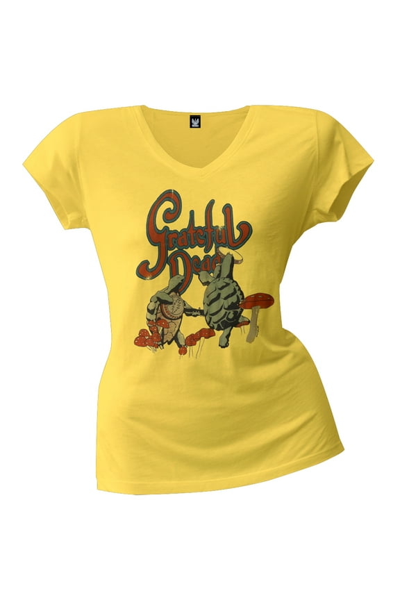 Women's Juniors Dancing Terrapins V-Neck Short Sleeve T Shirt
