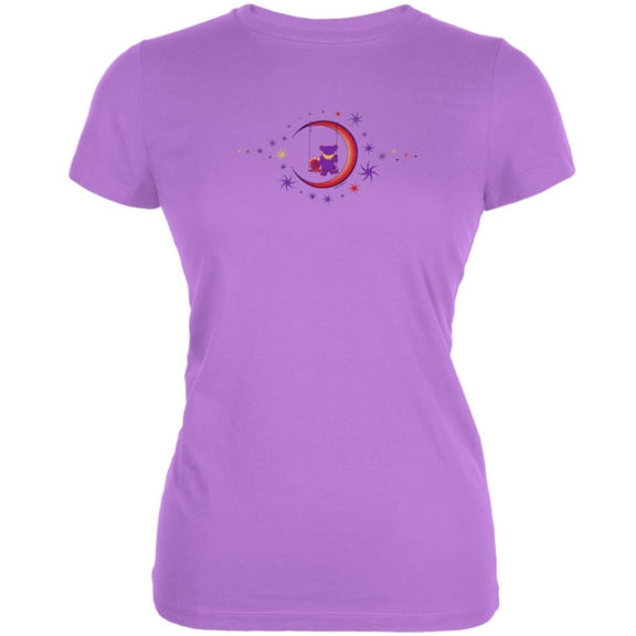 Grateful Dead Women's Juniors Moon Swing Purple Short Sleeve T Shirt