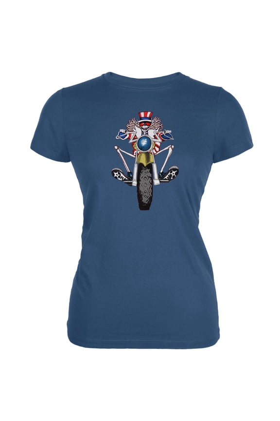 Women's Juniors Psycle Sam Navy Short Sleeve T Shirt