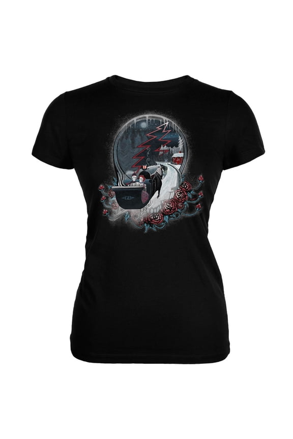 Women's Juniors Winter Sleigh Short Sleeve T Shirt