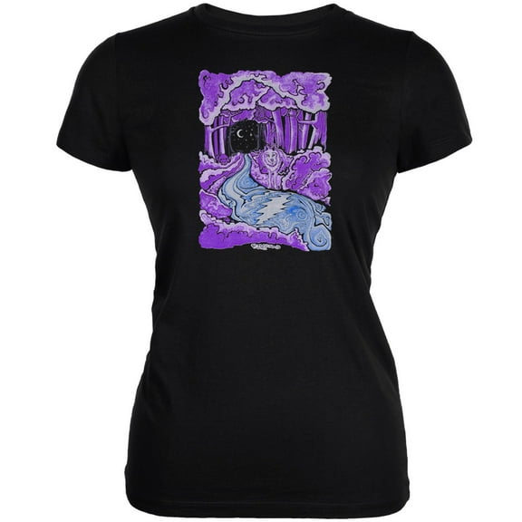 Grateful Dead Women's Juniors Wolf Stream Short Sleeve T Shirt