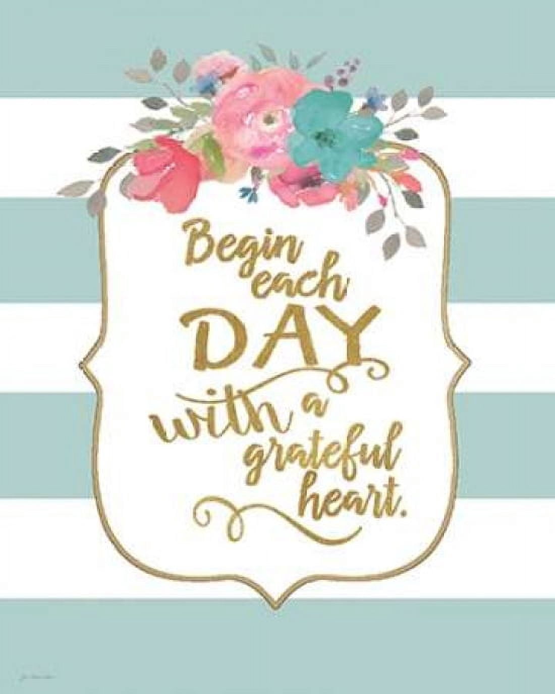 Grateful Heart Canvas Art - Jo Moulton (24 x 30)