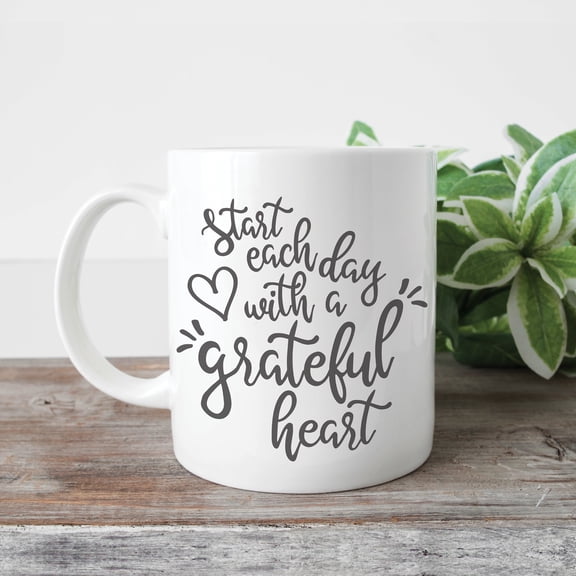 Grateful Heart Personalized Coffee Mug