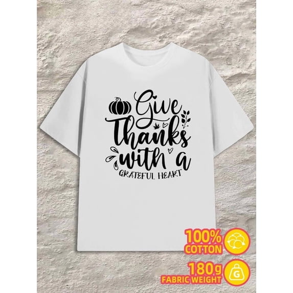 Greenink Grateful Heart T-Shirt men 180G 100% Cotton white Funny Unisex Shirt Printed tshirts Unique Design Unisex Shirt Cotton tshirts Original Unisex Shirt Short Sleeve tshirts