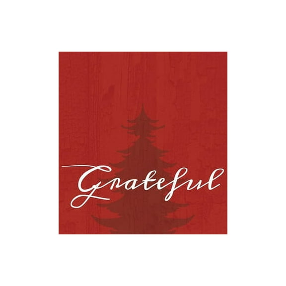 Grateful: A Red Hardcover Decorative Book for Decoration with Spine Text to Stack on Bookshelves, Decorate Coffee Tables, (Hardcover)