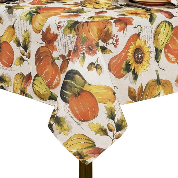 Grateful Season Fall Printed Tablecloth