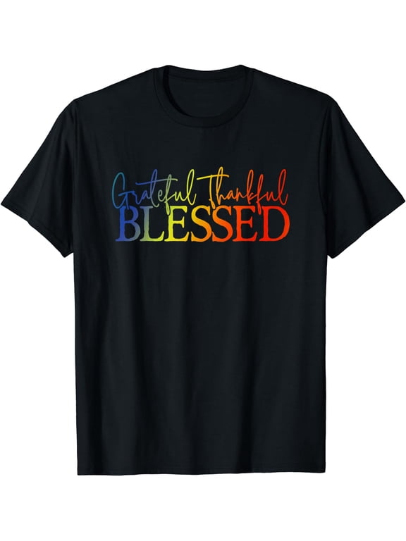 Grateful Thankful Blessed Apparel T-Shirt