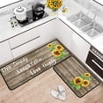 thumbnail image 1 of Grateful Thankful Blessed Kitchen Rugs Set of 2 Grey Non-Slip Kitchen Rug and Mat Cushioned Comfort Kitchen Standing Rug for Kitchen Floor Farmhouse Thanksgiving Decor 17"x47"+17"x30", 1 of 6