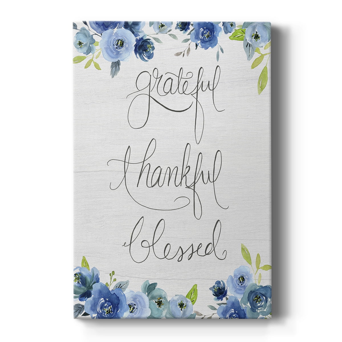 Grateful, Thankful, Blessed Premium Gallery Wrapped Canvas - Ready to Hang