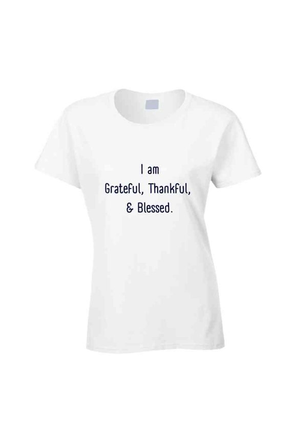 Grateful Thankful Blessed Statement Shirt - Unisex Tee Perfect for Thanksgiving & Everyday Gratitude