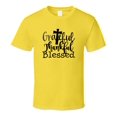 thumbnail image 1 of Grateful Thankful Blessed Tee Christian Faith Novelty T Shirt, 1 of 1