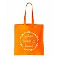 thumbnail image 1 of Grateful Thankful Blessed, Thanksgiving Cotton Canvas Re-Usable Shopping & Carry-All Tote Bag, 1 of 3