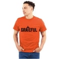 thumbnail image 1 of Grateful Thankful Christian Jesus Plus Size Crewneck Graphic Tee Shirt Brisco Brands 5X, 1 of 5