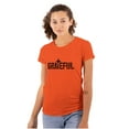 thumbnail image 1 of Grateful Thankful Christian Jesus Womens Slim Fit Graphic Tee Brisco Brands X, 1 of 5