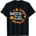 thumbnail image 1 of Grateful Thankful and Blessed Inspirational Design Gift T-Shirt Black 3X-Large, 1 of 4